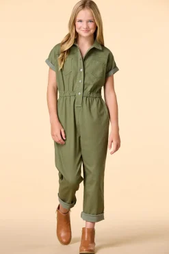 Girls Utility Jumpsuit