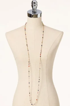 Glass Bead Long Necklace