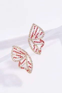 Glass Butterfly Wing Earrings