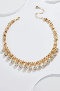 Glass Charm Chain Necklace