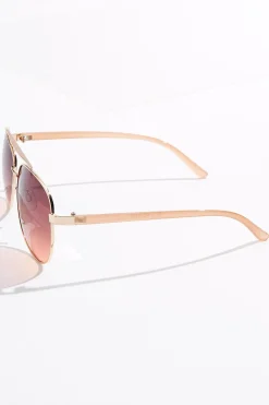 Gold Aviator Sunglasses