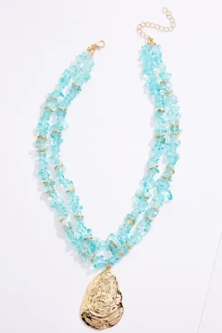 Gold Shell Pendant Necklace