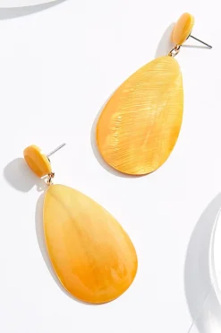 Gradient Shell Tear Earrings
