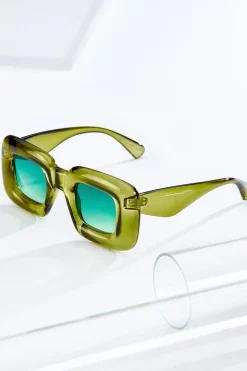 Green Bubble Sunglasses