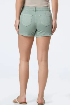 Green Cargo Denim Shorts