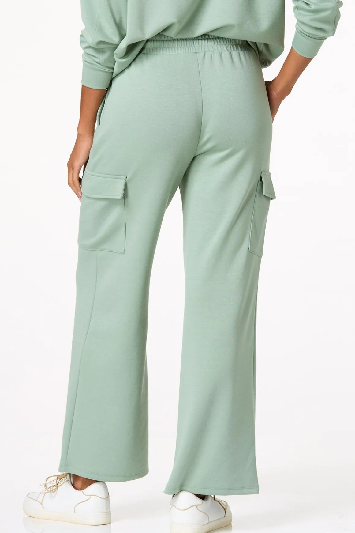 Green Cargo Sweatpants