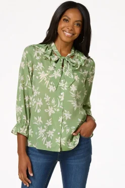 Green Floral Shirt