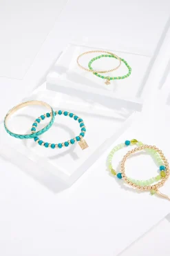 Green Multi Multi Bracelet Set