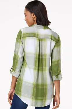 Green Plaid Tunic