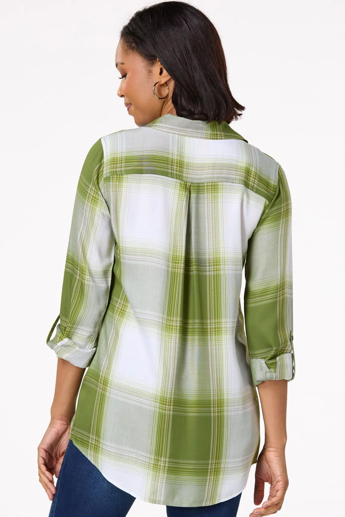 Green Plaid Tunic