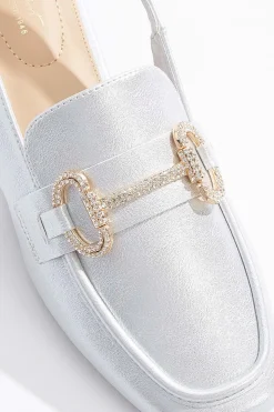 Hardware Slingback Loafer Flats
