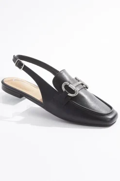 Hardware Slingback Loafer Flats