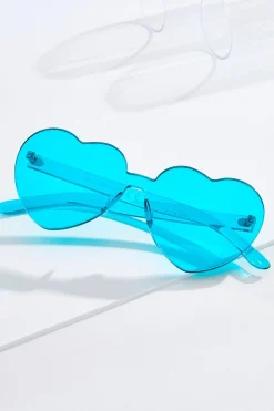 Heart Rimless Sunglasses