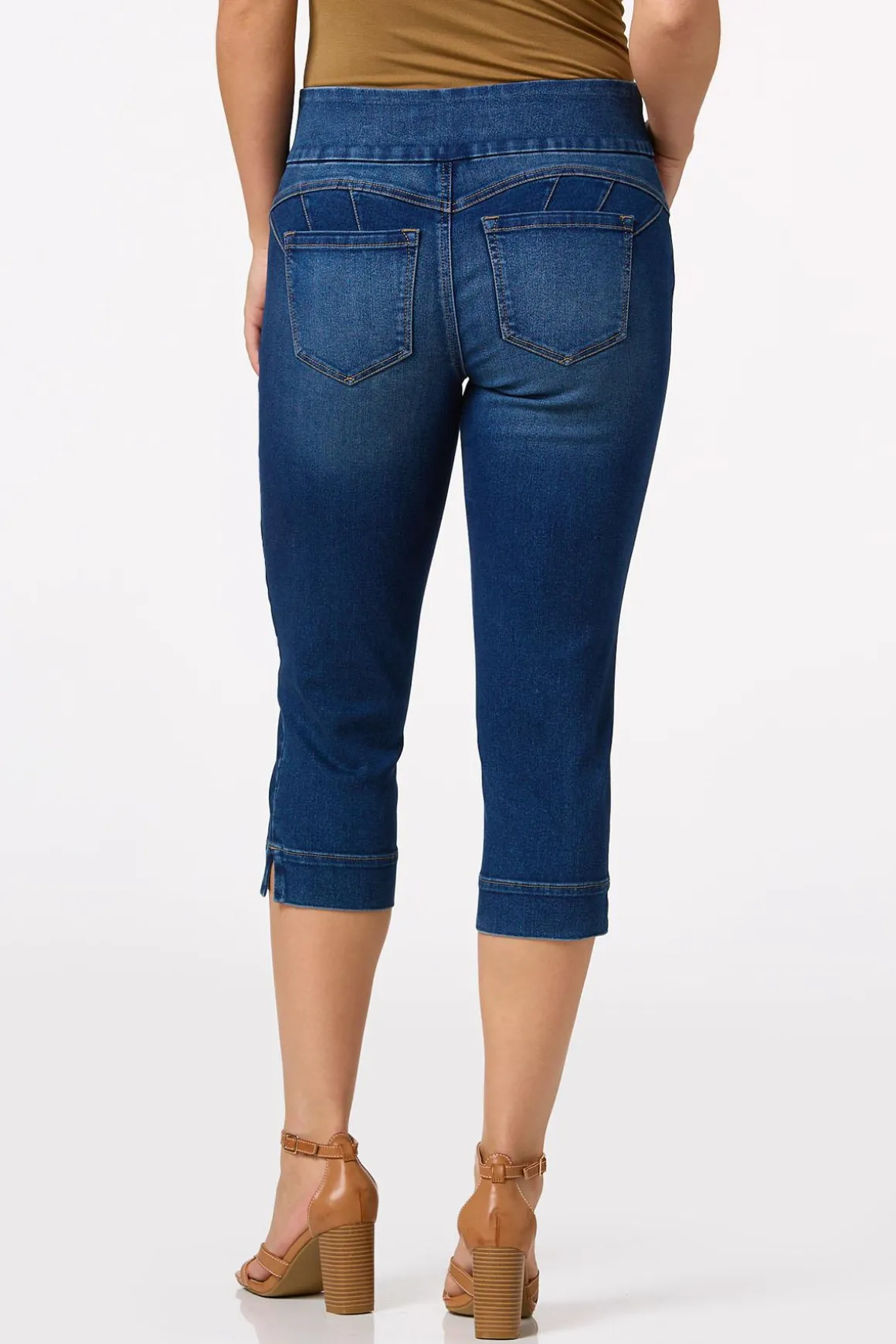 High Rise Pull- On Jeans