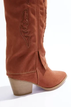 Hooded Western Tall Boots