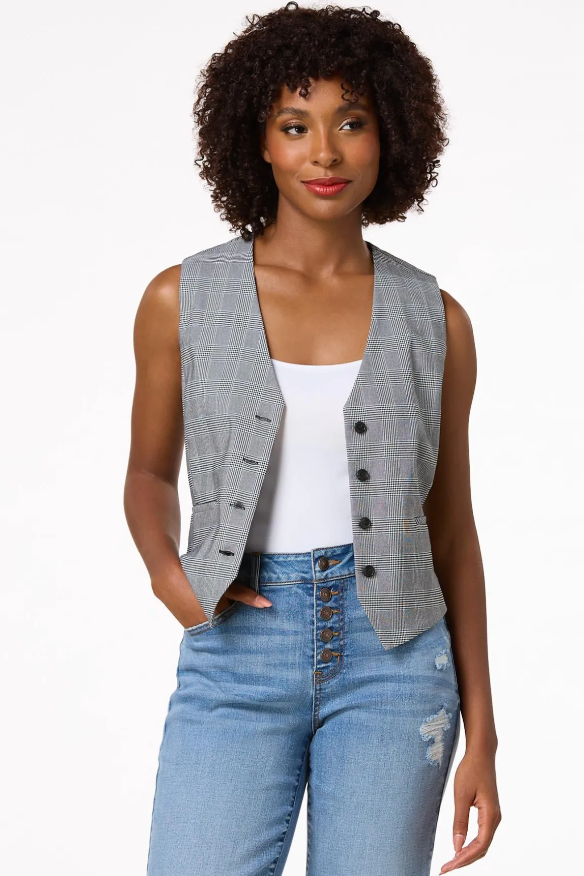 Houndstooth Vest