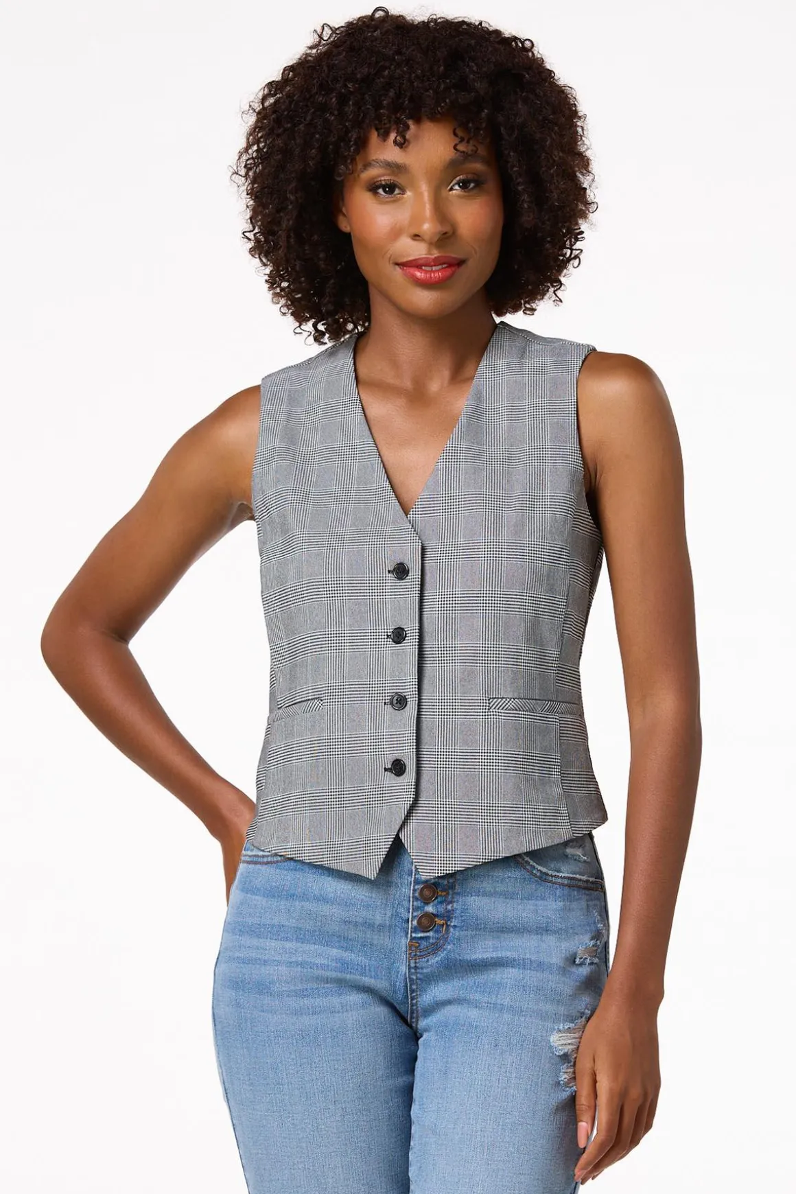 Houndstooth Vest