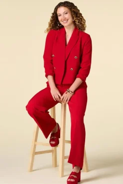 Icon Button Cropped Blazer