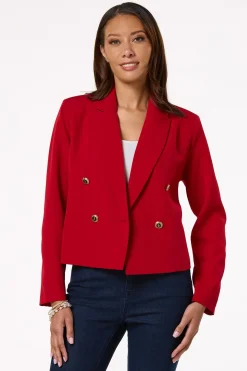 Icon Button Cropped Blazer