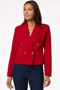 Icon Button Cropped Blazer