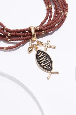 Inspirational Multi Row Stretch Bracelet