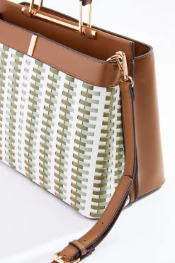 Intricate Woven Satchel