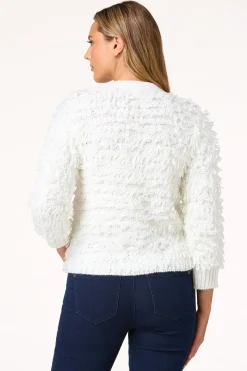 Ivory Textured Cardigan