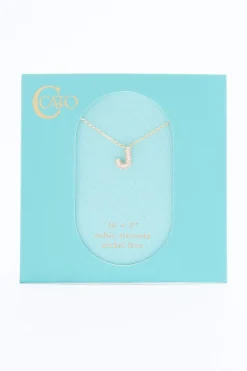 J Initial Bubble Necklace