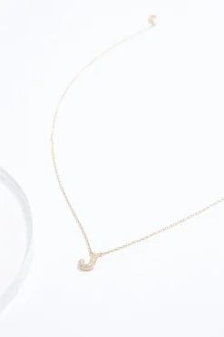 J Initial Bubble Necklace