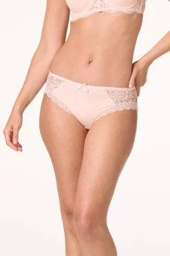Lace Trim Panty Set