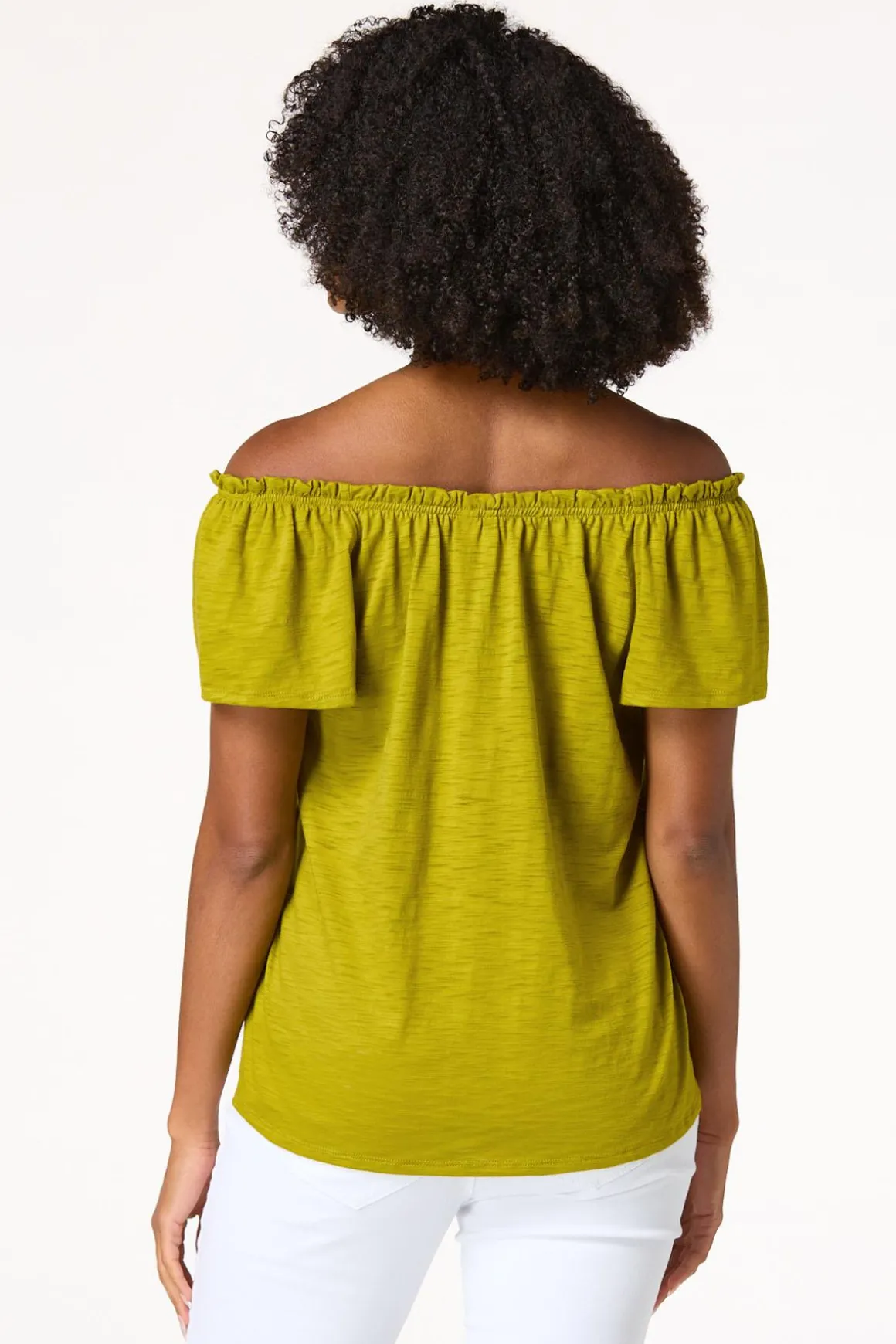 Lace Trim Tie Neck Top