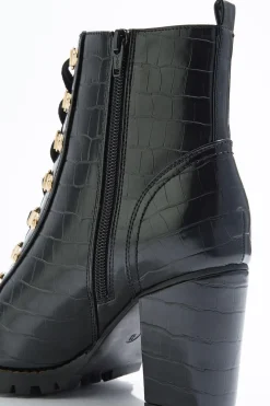 Lace Up Croc Hiker Boots