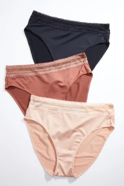 Lace Waist Smoothing Panty Set