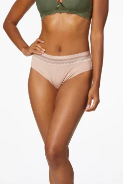 Lace Waist Smoothing Panty Set