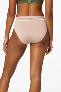Lace Waist Smoothing Panty Set