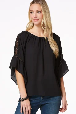 Lacy Bell Sleeve Top