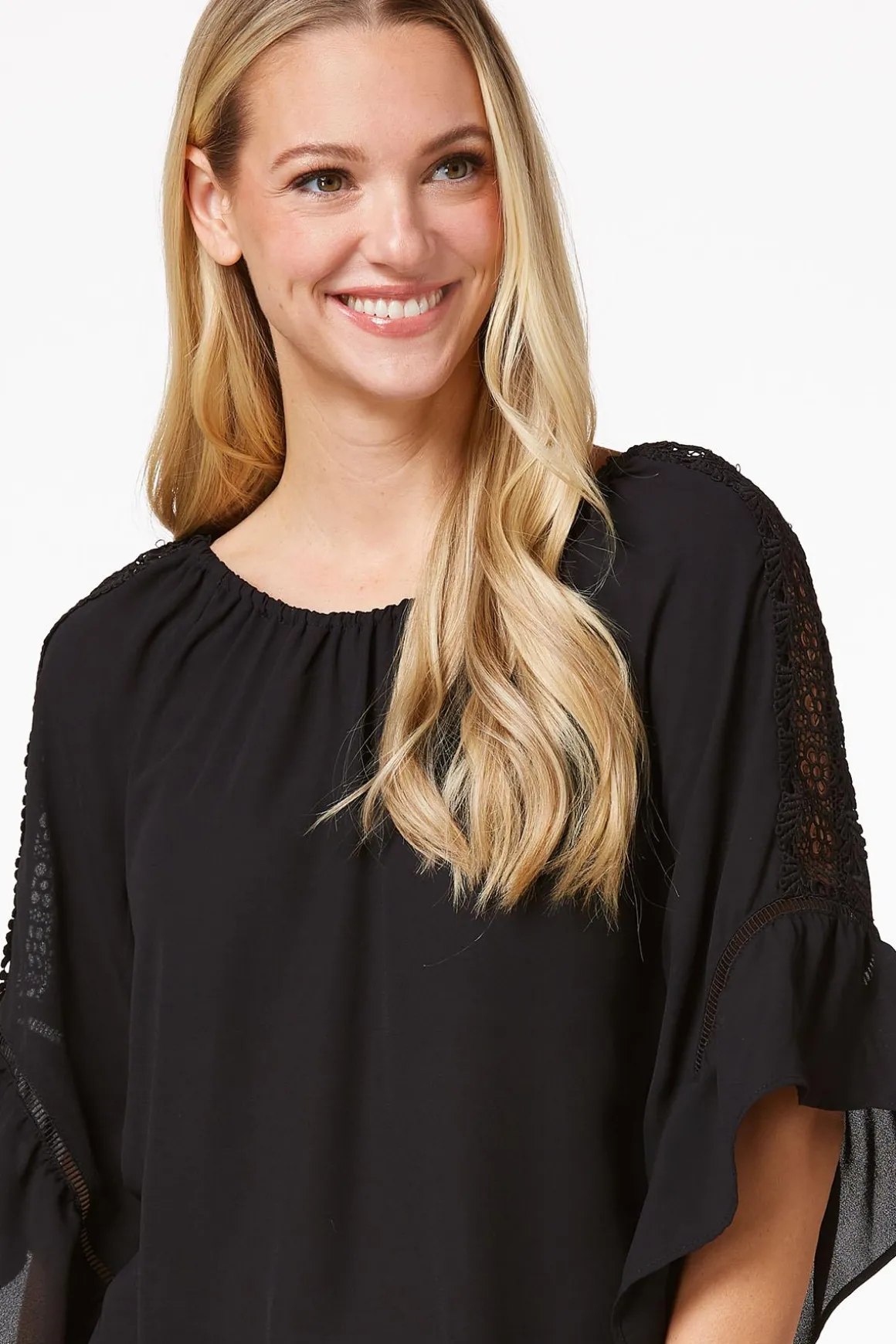 Lacy Bell Sleeve Top