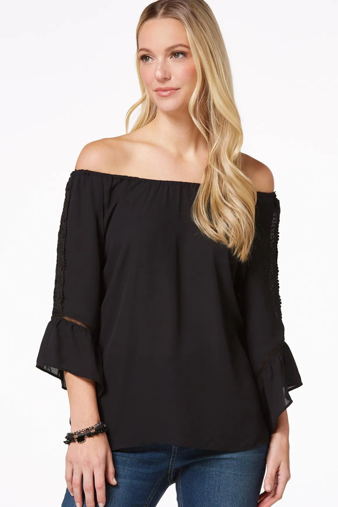 Lacy Bell Sleeve Top