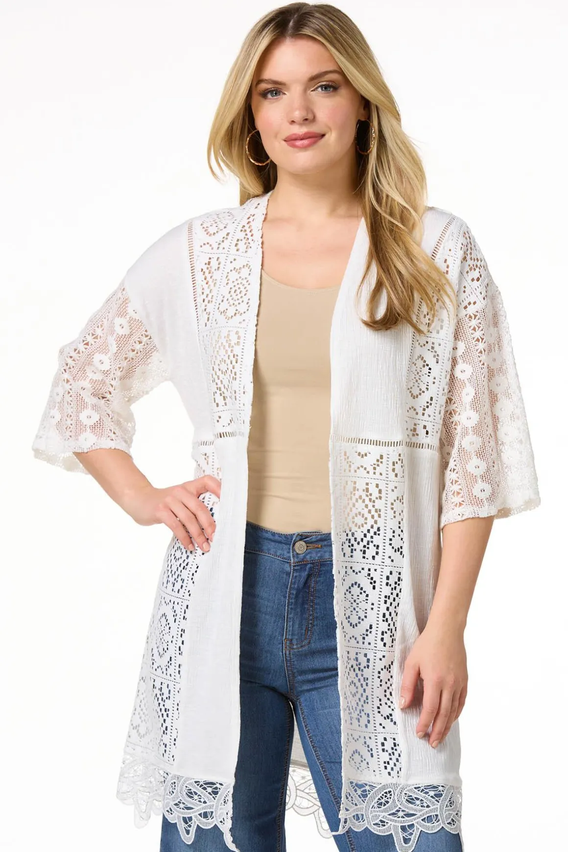 Lacy Crochet Cardigan