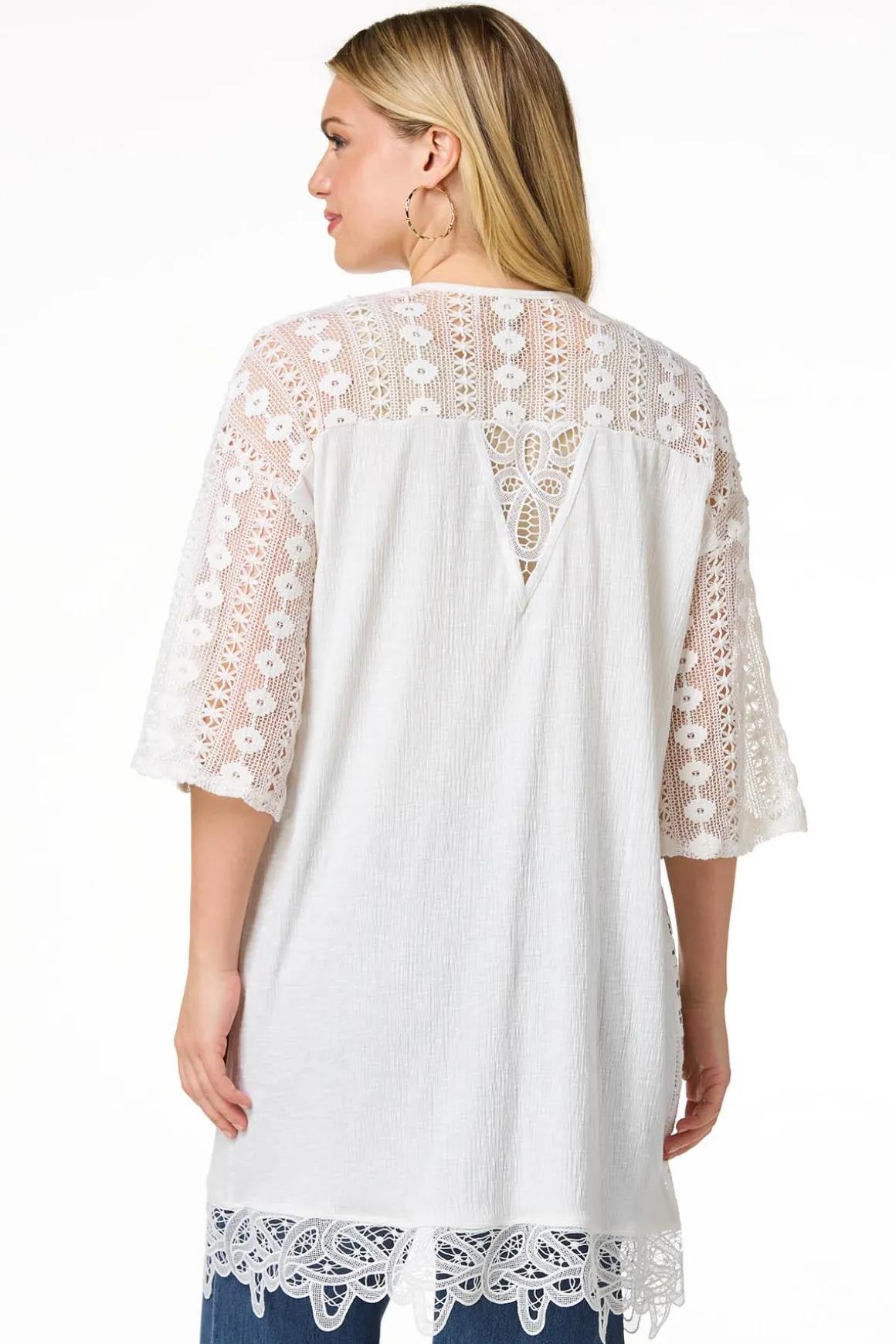 Lacy Crochet Cardigan