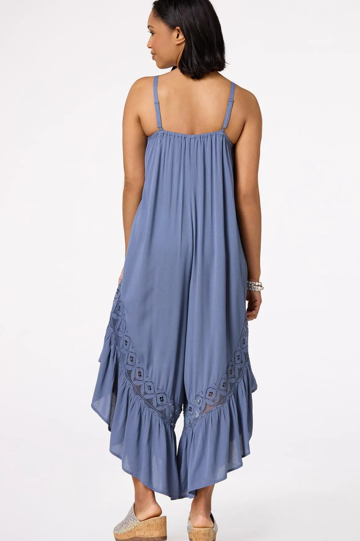 Lacy Gauze Jumpsuit
