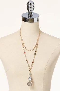 Layered Long Beaded Necklace Set