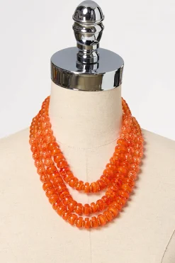 Layered Lucite Short Necklace