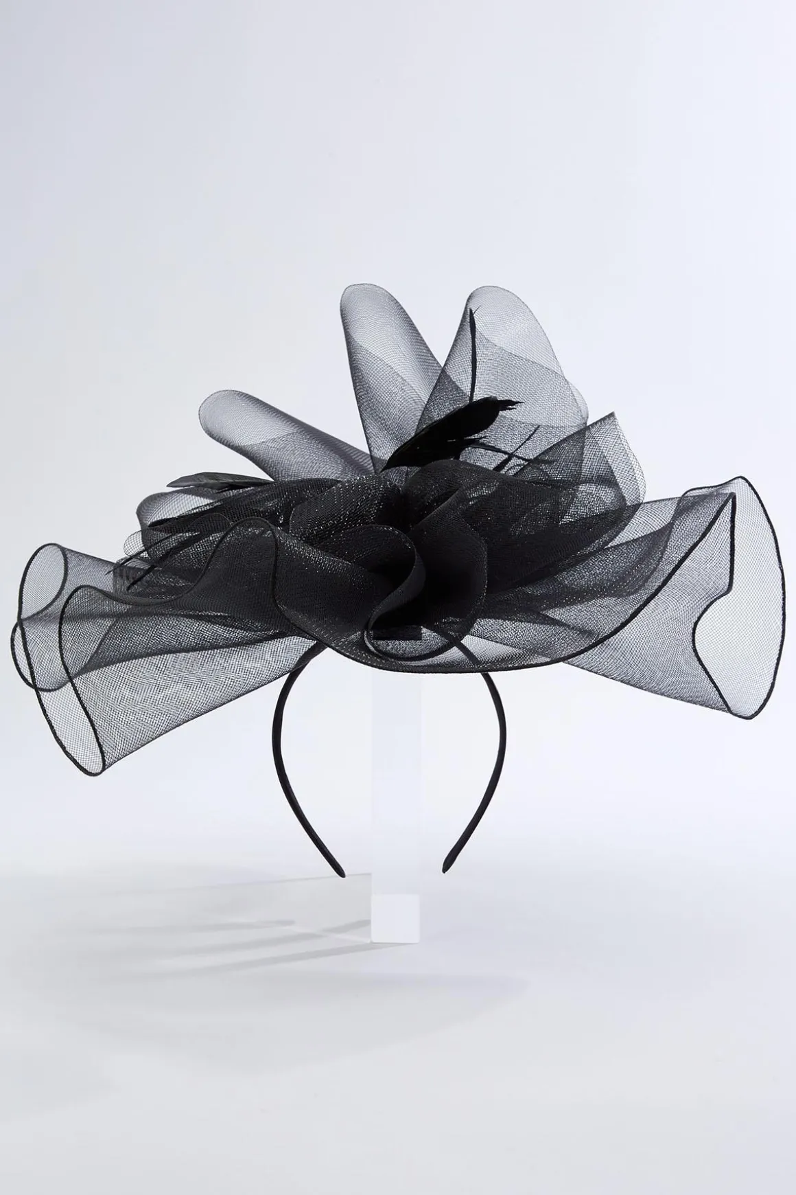 Layered Net Feather Fascinator