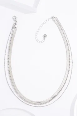 Layered Snake Chain Short Necklace