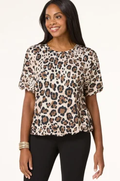 Leopard Bubble Top