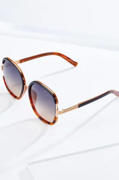 Leopard Plastic Round Sunglasses