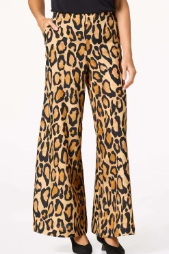 Leopard Wide Leg Pants