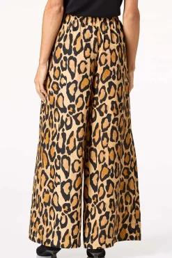 Leopard Wide Leg Pants