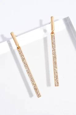 Linear Studded Earrings
